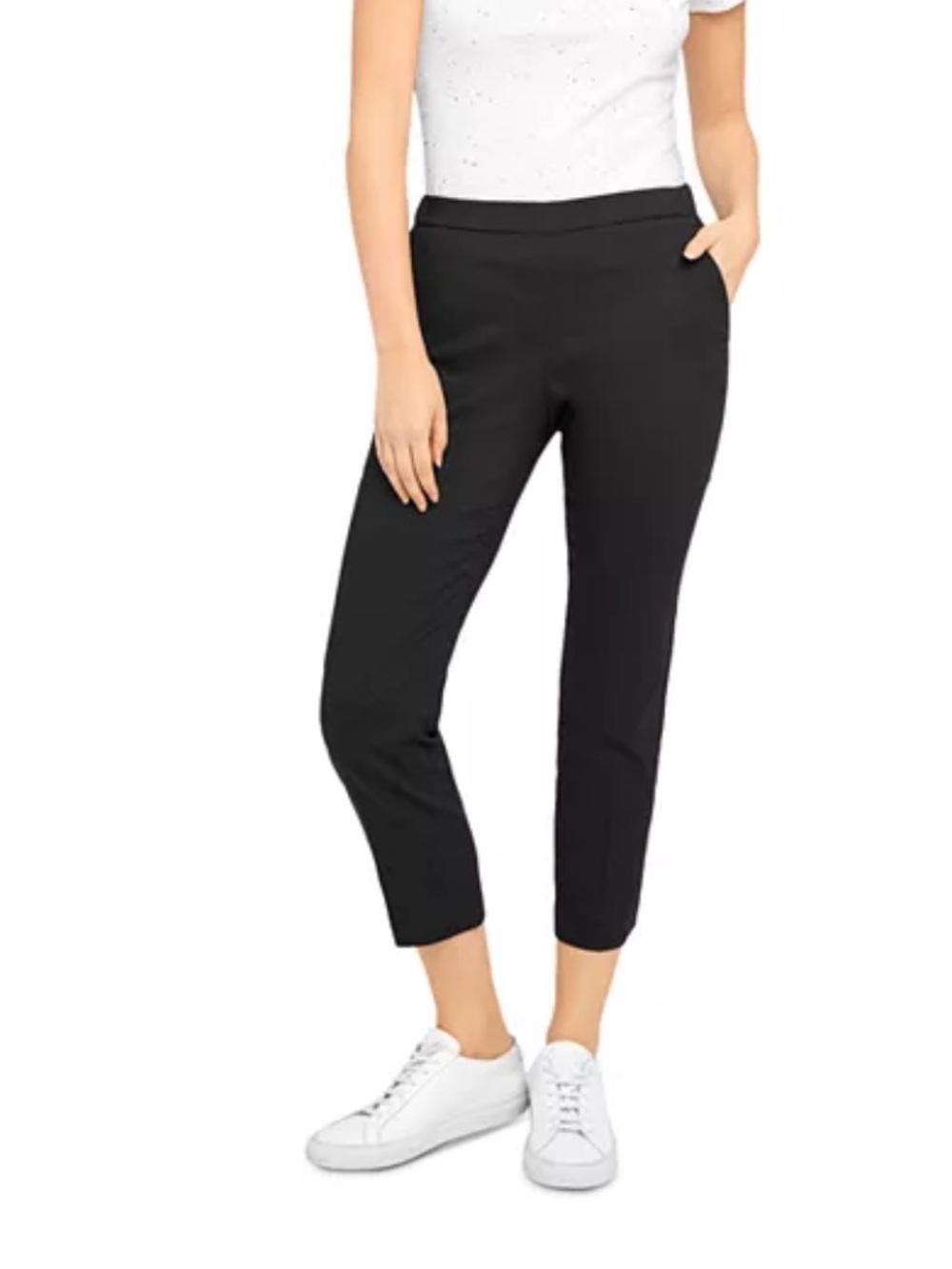 Theory Classic Cropped Treeca Pant Black